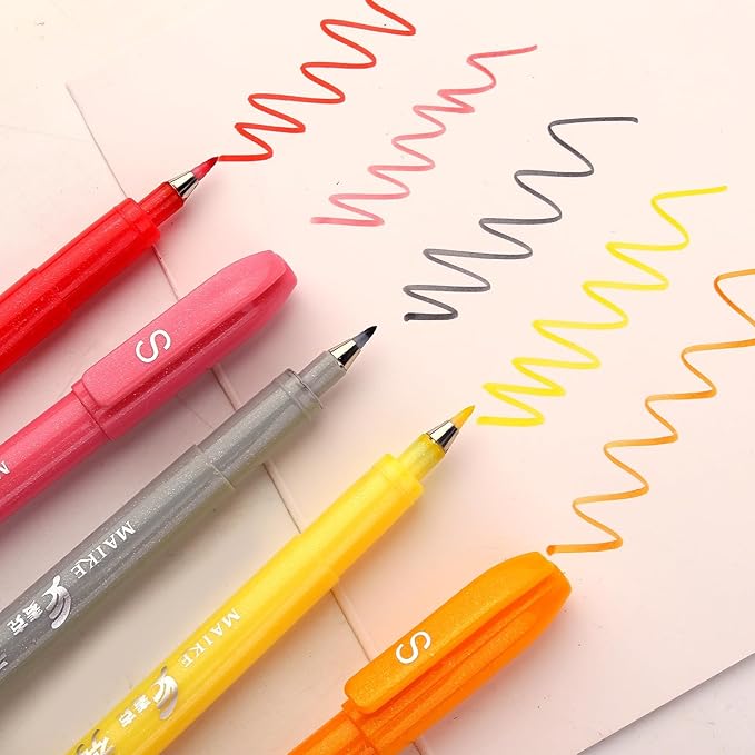 Felt Tip Pens (5colors)-DeskLoop Office
