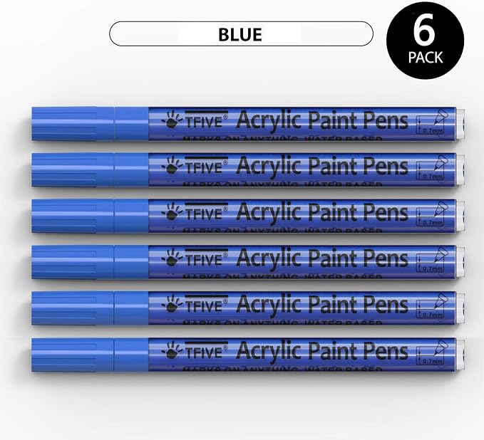 TFIVE Blue Marker Paint Pens - Image 7