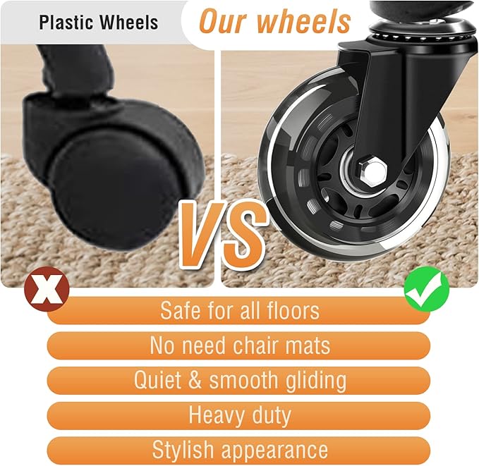 EZAKI High Back Office Chair-Flip-up Arms Executive Computer Desk Chair, Built-in Lumbar Support Thick Padded Adjustable Rock Tension Ergonomic Design for Back Pain (Beige)-DeskLoop Office