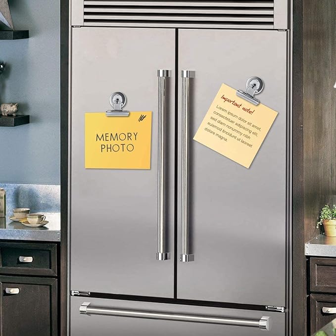 Grtard Magnetic Clips 40 Pack Fridge Magnets Clips Magnetic Hooks Clips, Strong Refrigerator Magnets Clips, Whiteboard Magnetic Clips, 1.2 Inch-DeskLoop Office