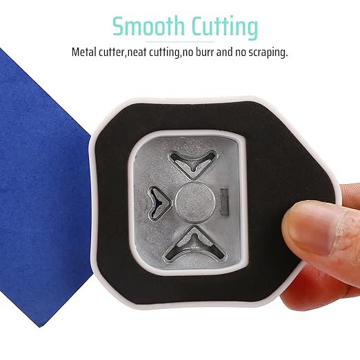 MyArTool 3 Way Corner Rounder Punch, 4mm, 7mm, 10mm 3 in 1 Corner Cutter for Paper Crafts, DIY Projects, Laminate, Photo Corner, Card Making and Scrapbooking-DeskLoop Office