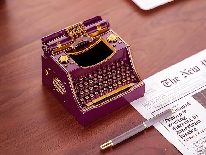 Retro Typewriter Pen Holder Desk Organizers - Image 9