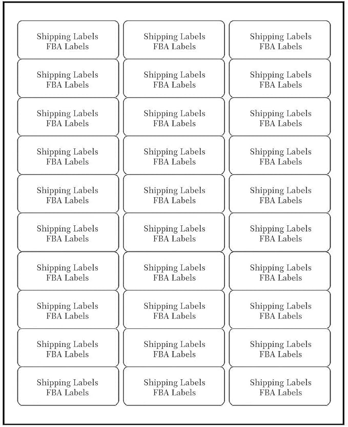 Address Labels for Inkjet Printers 1" x 2-5/8", Pack of 3000 Labels-DeskLoop Office