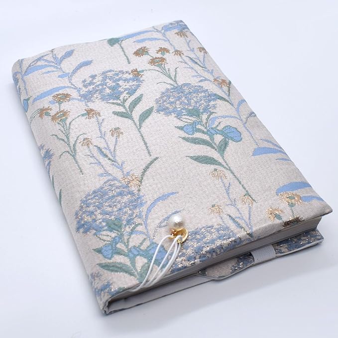 BLBMH Dandelions Book Covers for Paperbacks Adjustable Bookcover Fit for 5.5x8.5 inch Books Softcover Protector for Notebook Book Lovers Gifts - Blue 8.5in-DeskLoop Office