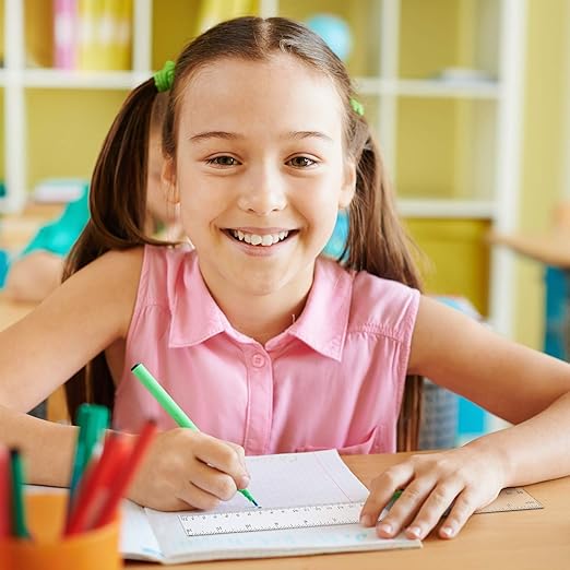 Eboot 50 Pack 12 Inch Rulers Bulk Clear Plastic Ruler Measuring Tool for Kids Student School Office-DeskLoop Office