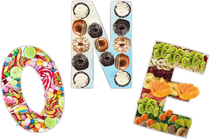 Cardboard ONE Shape Letter Food Serving Tray Large Capacity Versatile Alphabet - Image 9