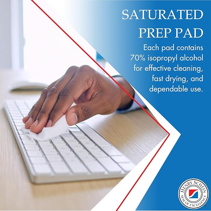 Large Alcohol Prep Pads (Case of 20 Boxes, 4,000 Total) – 70% Isopropyl Alcohol Wipes, Individually Wrapped – 2-Ply, Textured – Skin Prep Alcohol Swabs – Sterile Pads-DeskLoop Office
