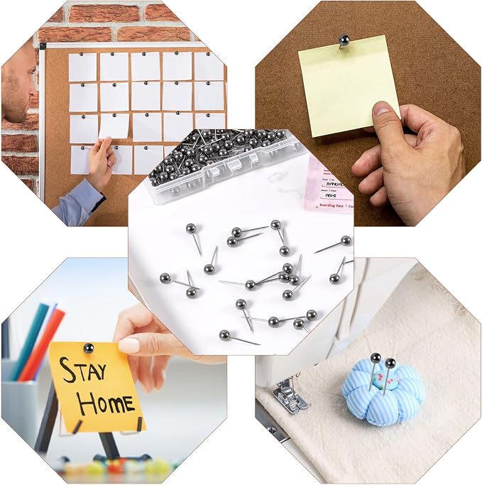200pcs Map Push Pins, Map Tacks Round Head Map Pins - Image 7