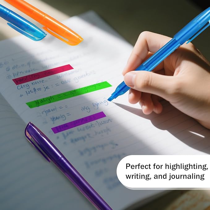 180 Pcs Highlighter Bulk Chisel Tip Multicolor Fluorescent Markers for School Office Classroom Supplies-DeskLoop Office