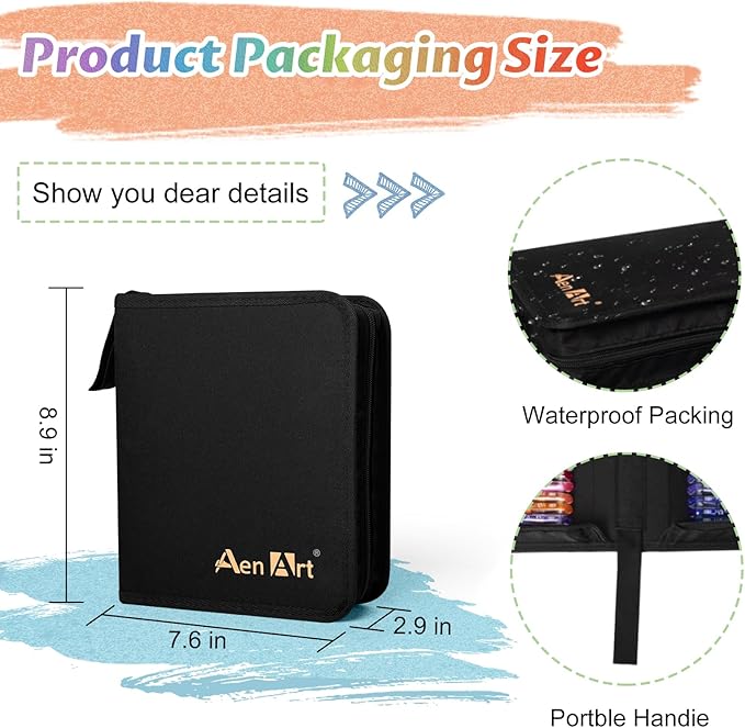 Glitter Gel Pens with Case for Adult Coloring Books, 100 Color Glitter Pen Set 30% More Ink Neon Glitter Gel Marker for Journaling Crafting Doodling Drawing-DeskLoop Office