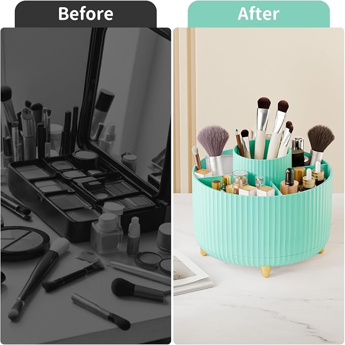 fanado 360° Rotate Makeup Brush Holder Organizer, Makeup Organizers Countertop - Image 7