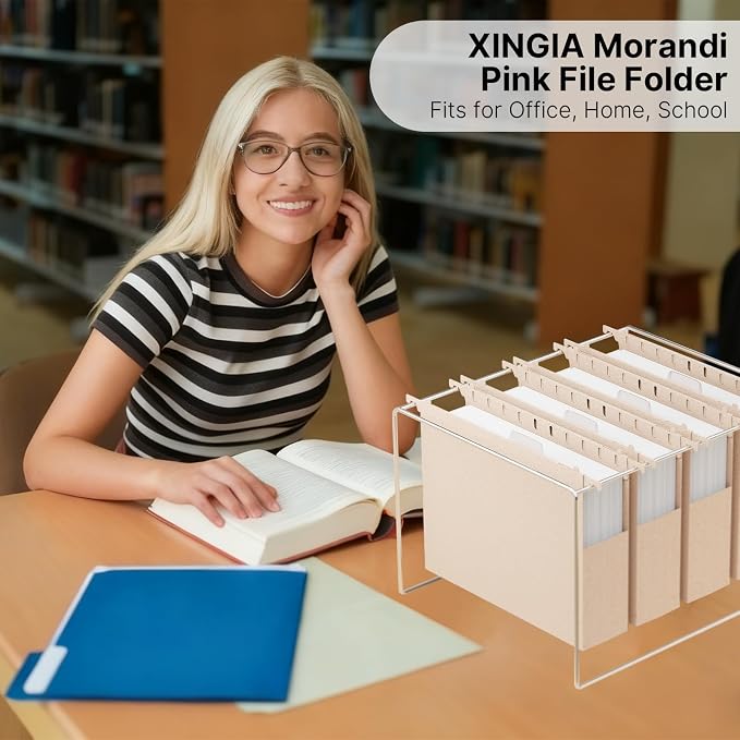 XINGIA Plastic Hanging File Folders Letter Size, Heavy Duty 2" Expansion - Image 7