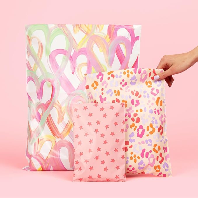 Pretty Package Store Designer Poly Mailers, Preppy Leopard, 100 Pack | Heavy - Image 7