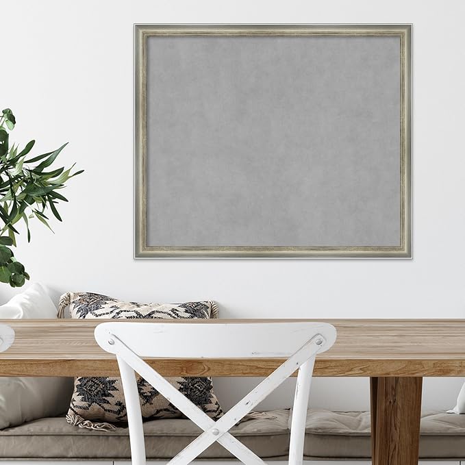 Amanti Art Silver Framed Magnetic Board 22x26 Medium Vision Board - Image 5
