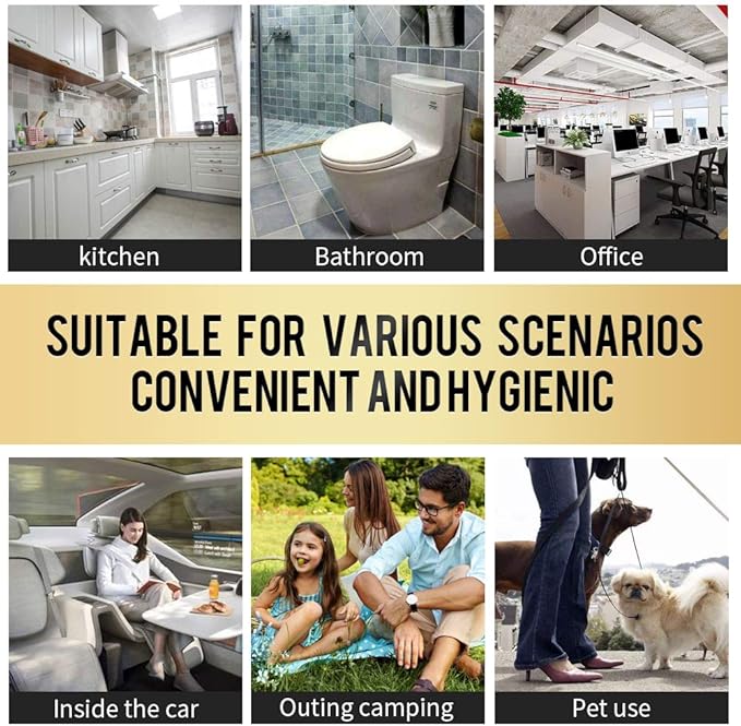 Handle Trash Bags 4 Gallon 100 Counts Small Garbage Bags for Office,Kitchen,Bedroom Waste Bin, Rubbish,Trash Can Liner-DeskLoop Office