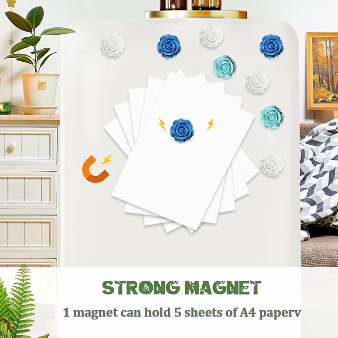 15 pcs - Cute Flower Magnet, and Decoration - Image 8