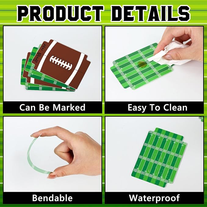 50pcs Football Card Dividers Plastic Index Card Storage Dividers with Tabs Card Separators for Sports Game Football Card Collection-DeskLoop Office