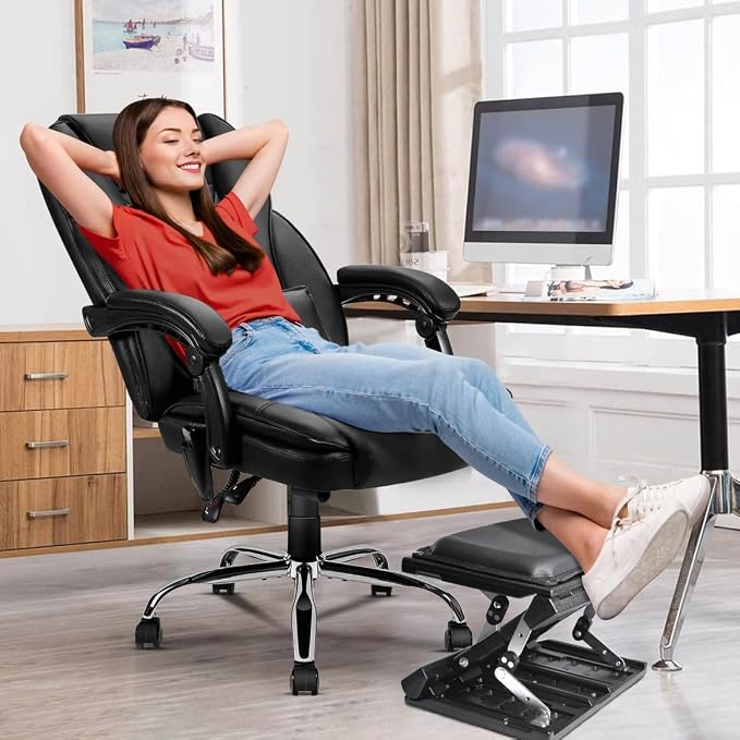 Scalebeard Foot Rest for Under Desk at Work, Height Adjustable Infinite Angle - Image 9