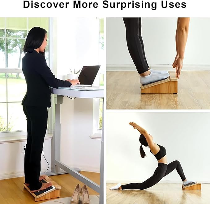 StrongTek Ergonomic Foot Rest Support, Under Desk Footrest, Non-Slip Foot Stool, 4" High, Improve Posture, Reduce Fatigue & Pain, 300lbs Capacity, Ideal for Office & Gaming, Enhance Health and Comfort-DeskLoop Office