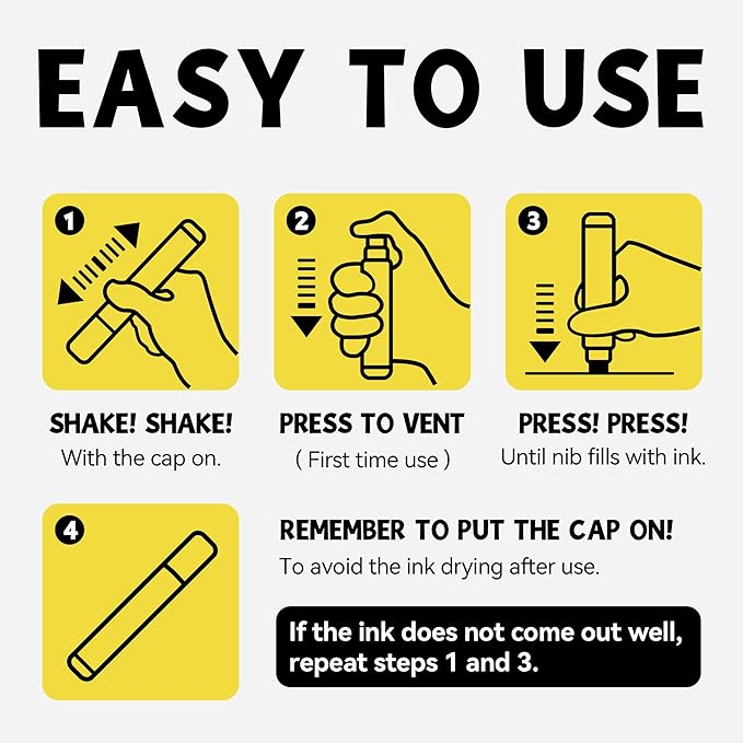 3 Jumbo Permanent Markers Purple, 15mm Thick Wide Tip, Large Acrylic Paint Markers for Rock Painting, Poster, Graffiti, Stone, Ceramic, Glass, Wood, Canvas-DeskLoop Office