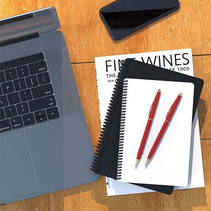 Cambond Ballpoint Pens Red Pens - Metal Black Ink 1.0 mm Medium Point Retractable Nice Pens Smooth Writing Pen for Journaling Men Women Police Uniform Office Business, 10 Pack (Red)-DeskLoop Office