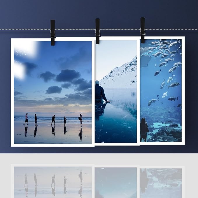 11" x 17" Photo Paper for Inkjet & Laser Printers - Extra Thick, High Gloss for Full Color Printing - Premium White Glossy, Instant Dry Paper for Everyday Pictures, Albums - 50 Sheets per Pack-DeskLoop Office