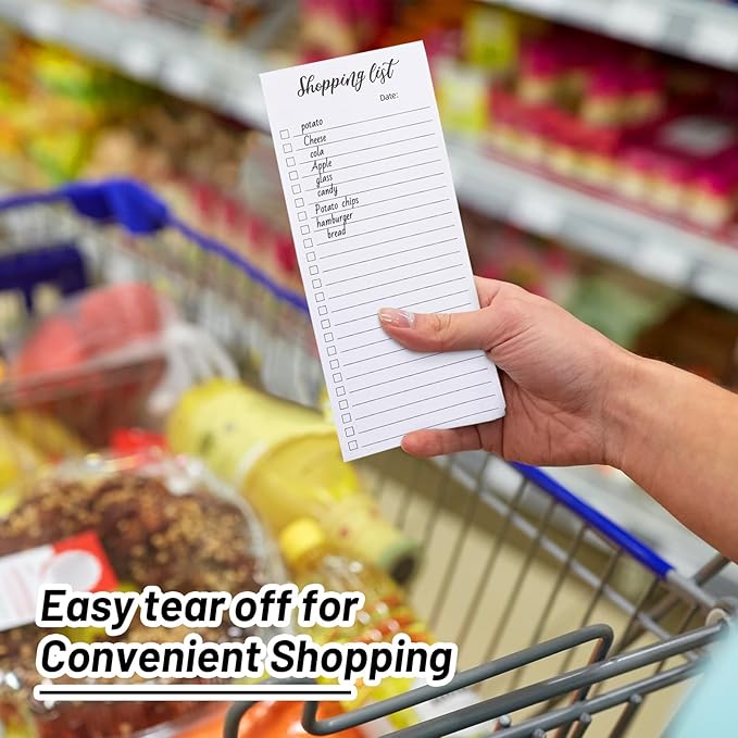 4 Pack Magnetic Note Pad for Fridge with Pen Holder, Totally 200 Sheets Magnetic To Do List, Grocery List, Shopping List, Meals Pads for Refrigerator-DeskLoop Office