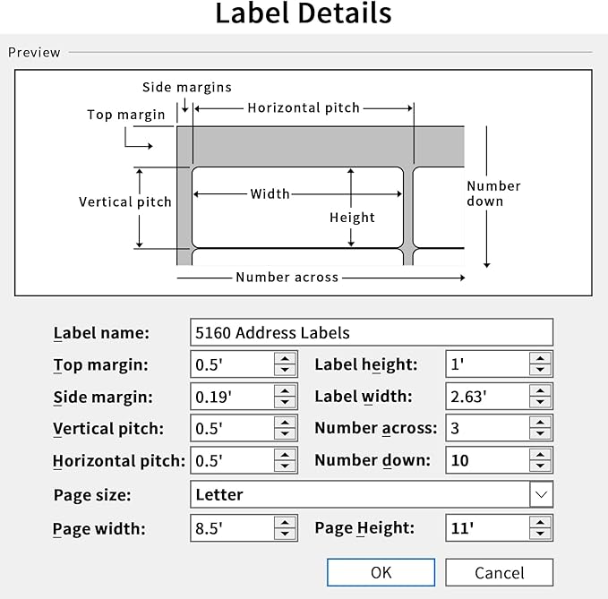 1" x 2-5/8" Address Labels 3000 Labels Sticker Paper for Laser/Ink Jet Printer mailing Labels 8.5"×11" White 30 per Sheet-DeskLoop Office