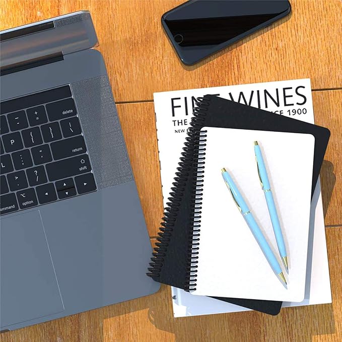 Cambond Ballpoint Pens Blue Pens - Fancy Pens Black Ink 1.0 mm Medium Metal Pen Retractable Smooth Writing for Men Women Police Uniform Office Business, 10 Pack (Blue)-DeskLoop Office