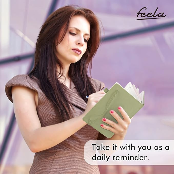 feela 5 Pack Notebooks Journals Bulk, Hardcover Classic Ruled Lined Journals - Image 7