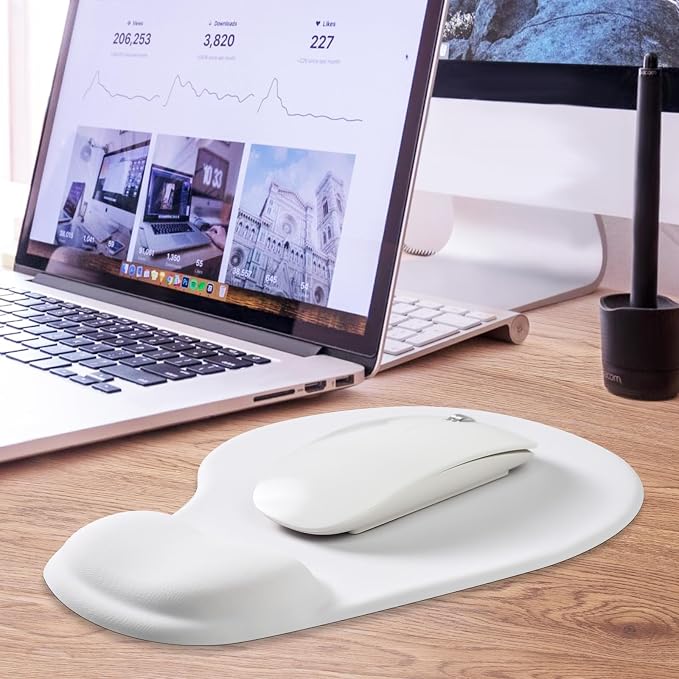 JIKIOU Mouse Pad, 2 Pack Ergonomic Mouse Pads - Image 8