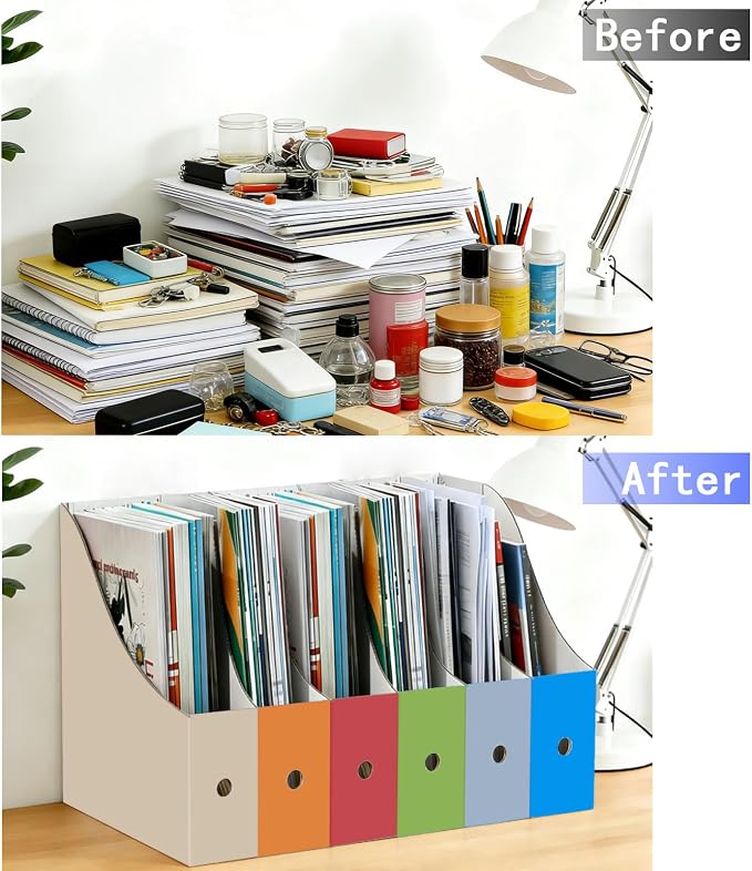 Limitliho 12 Pack Cardboard Magazine Holder - Image 6
