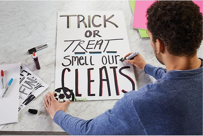 Sharpie Magnum Permanent Marker, Chisel Tip, Black, 72/Carton (44001)-DeskLoop Office