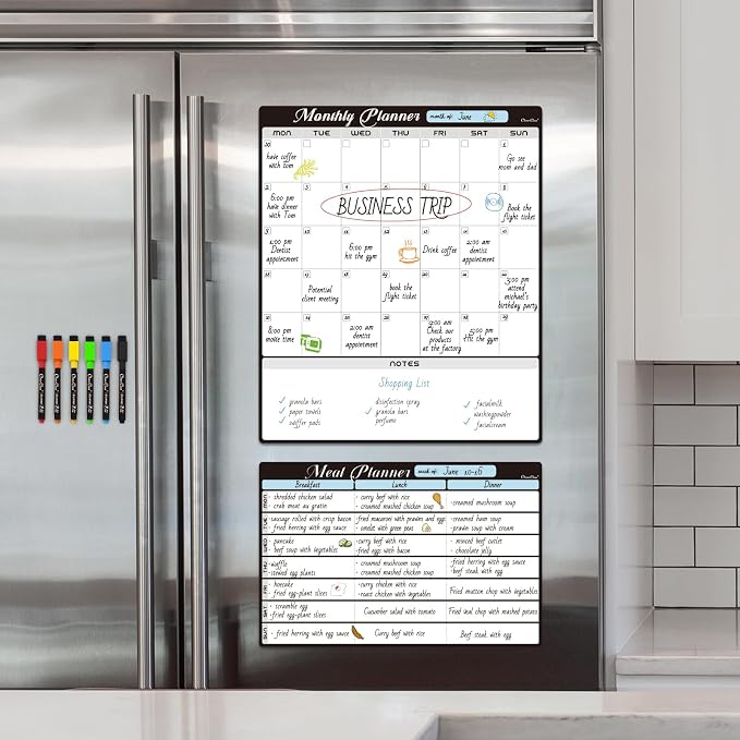 Magnetic Dry Erase Monthly Calendar Set - Image 6