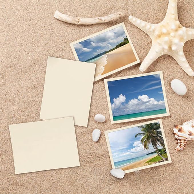 100 Pack 4x6 Ivory Cardstock Blank Index Cards, Goefun 80lb Heavyweight Cream Cardstock Unlined Notecards for Invatations, Postcards, Photo Paper, Recipe Cards-DeskLoop Office