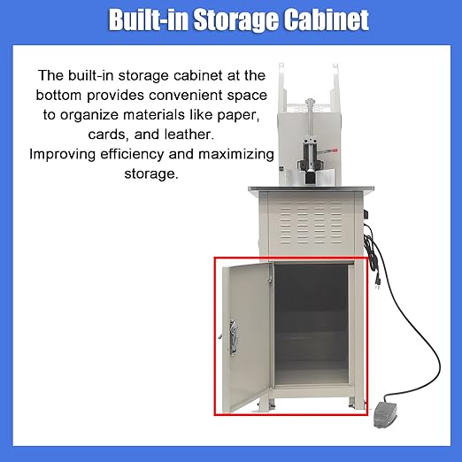 Heavy Duty Electric Round Corner Cutter, 110V Metal Fillet Paper Cutter with R8 R10 R12 R16 R21 Blades, Paper & Card Rounding Machine, Max 2.15in Punching Height for Cards, Books, Documents-DeskLoop Office