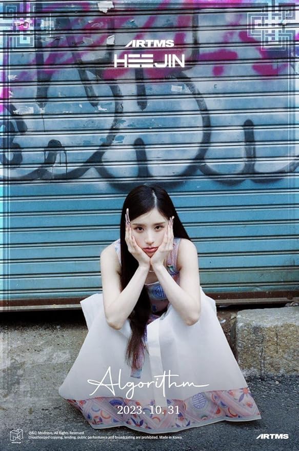 HEEJIN K 1st Mini Album CD+Booklet+Special class objekt+Sticker+Folded poster on pack+Clear photocard+Photo stand+Tracking Sealed (A Version)