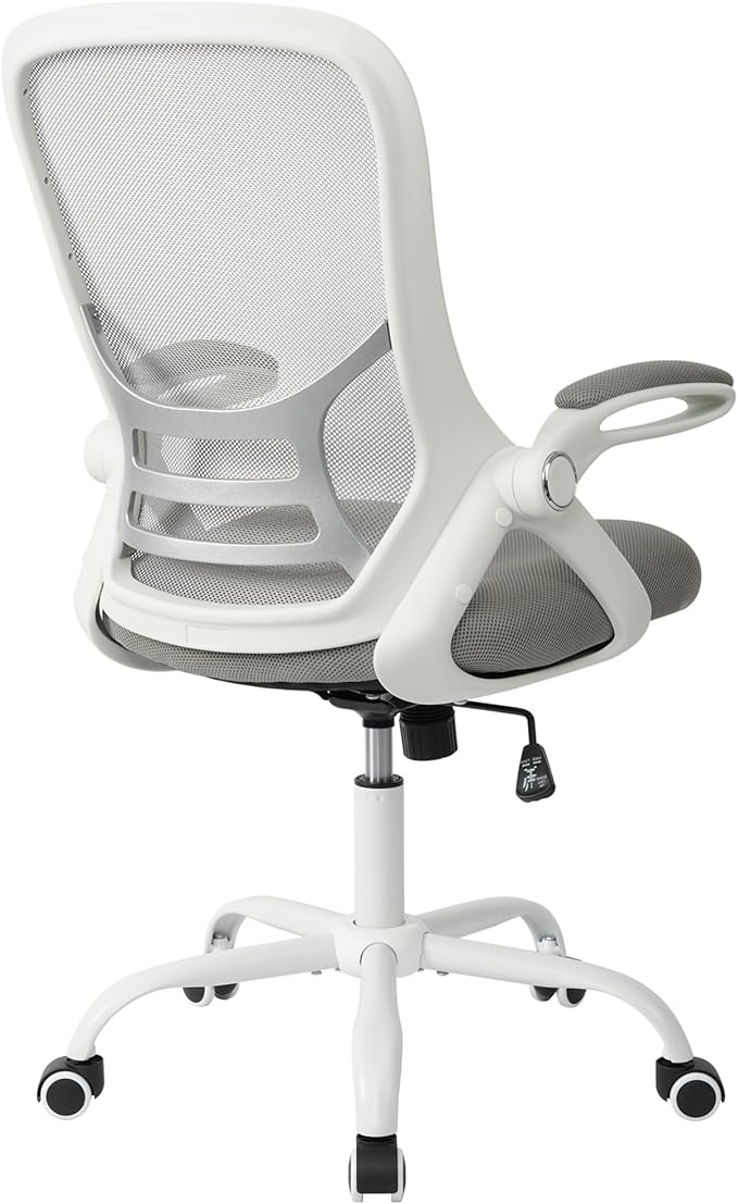 HYLONE Office Chair Ergonomic Desk Chair with Adjustable Armrests, Mesh Executive Chair, Home Office Computer Chairs for Long Hours(Grey)-DeskLoop Office