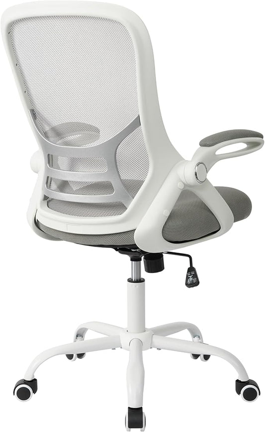 HYLONE Office Chair Ergonomic Desk Chair with Adjustable Armrests, Mesh Executive Chair, Home Office Computer Chairs for Long Hours(Grey)-DeskLoop Office