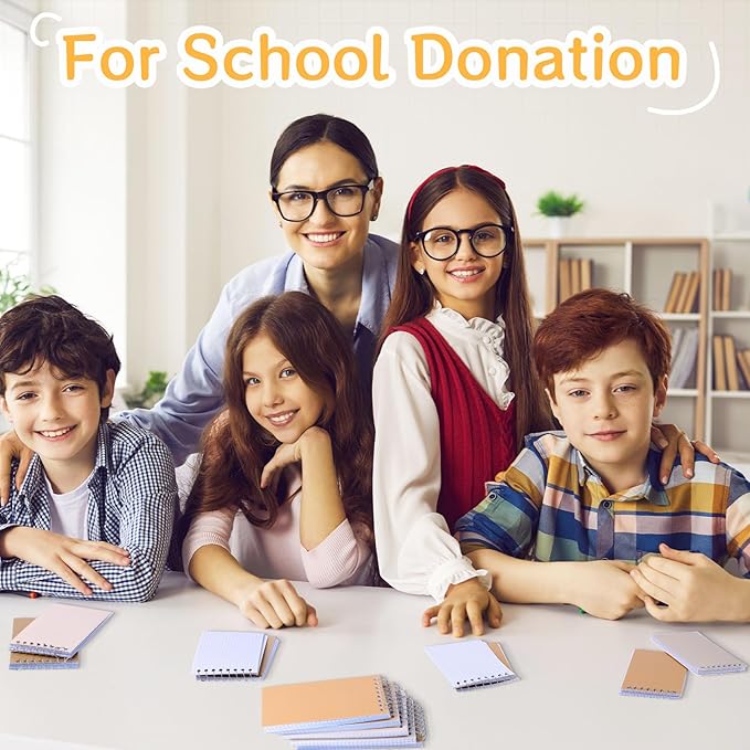 Teling 50 Pcs Spiral Graph Paper Memo Pads Bulk 3x5 Inch Small Note Pads Top Spiral Pocket Graph Notebook 75 Pages Mini Grid Steno Notepads for Writing Sketching Drawing School Office Work Supplies-DeskLoop Office