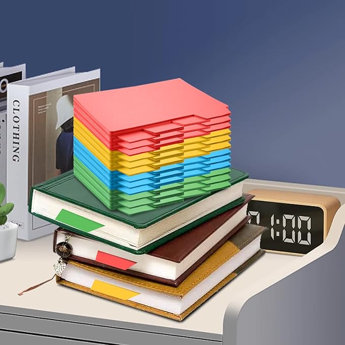 96 Pcs 5x8 Index Cards Dividers With Blank Tabs - Color Note Cards for Studying, Working, Office, School, Business, Home-DeskLoop Office