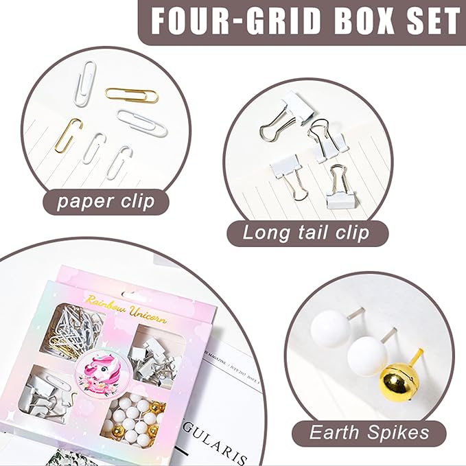 Desk Accessories with Pen Holder, Office Supplies Desk Organizers and Accessories, Tape Dispenser, Stapler, Staple Remover, Staples, Clips Set, Ruler, Scissor, Pen, Tape (White)-DeskLoop Office