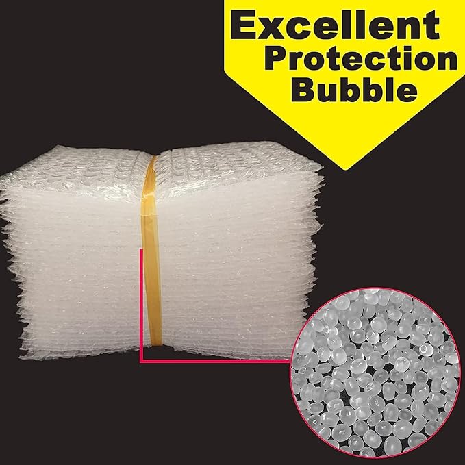 50Pcs Clear Bubble Out Bags, 10”x14” Bubble Pouches Bags for Shipping, Double Wall Bubble Cushioning Wrap Bags for Moving Packaging Storage Fragile China Dishes Electronic Item-Large Bubble Pouches-DeskLoop Office