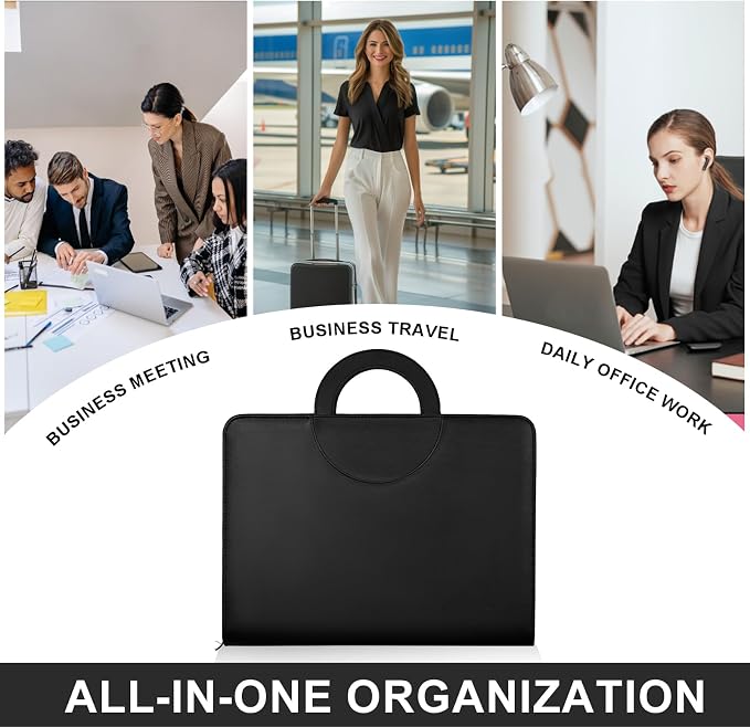 Leathario Portfolio Binder, Includes 5 Folder Index Dividers, 13 Inch Tablets - Image 8