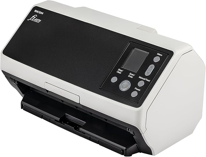 Ricoh fi-8170 Professional High Speed Color Duplex Document Scanner (PA03810-B055) + USB Printer Cable + Network Cable-DeskLoop Office