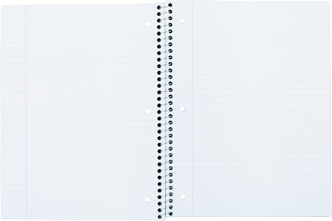Mead Spiral Notebook, 1 Subject, Wide Ruled Paper, 100 Sheets, 10-1/2" x 8" - Image 7