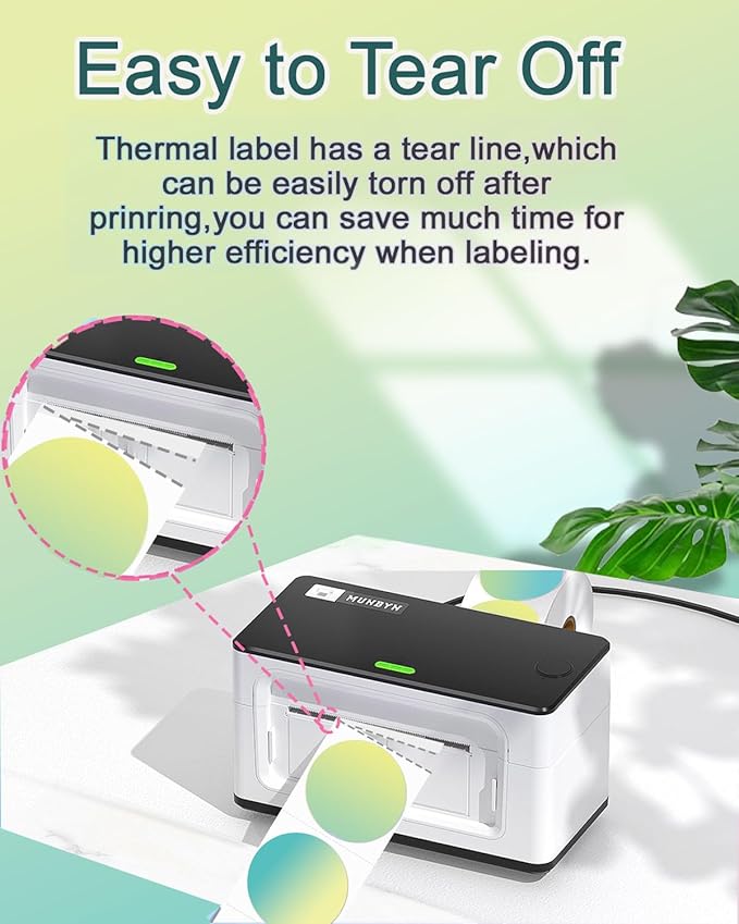 2''×2'' Square Thermal Sticker Labels, Self-Adhesive 2 Inch Direct Thermal Labels, Multi-Purpose Sticker Label for DIY Logo Design,Name Tag,QR Code, 500 PCS/1 Roll, Green-DeskLoop Office