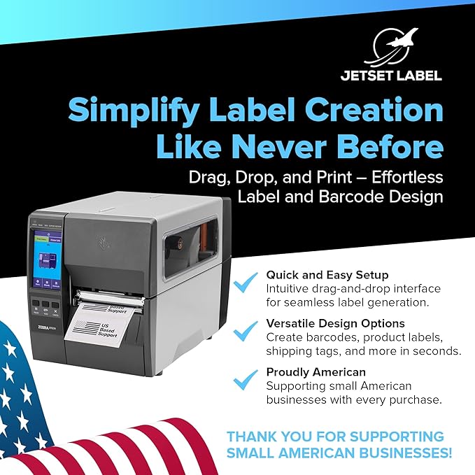 Zebra ZT231 (Zebra ZT230 Replacement) | Thermal Transfer & Direct Thermal 203 DPI | ZT23142-T01000FZ | USB, Serial, Ethernet, Bluetooth Connectivity, Tear Bar-DeskLoop Office