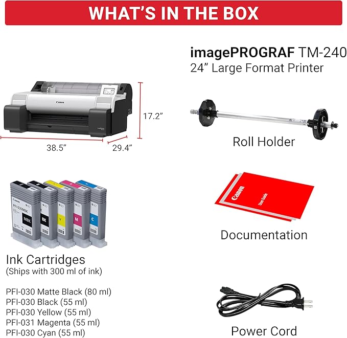 Canon imagePROGRAF TM-240 24" Large Format Printer-DeskLoop Office