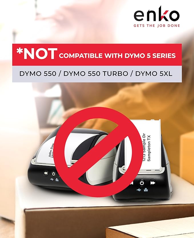 enKo (48 Rolls, 14,400 Labels) Address, Shipping & Barcode Labels 30256 (2-5/16 x 4") Compatible for Dymo LabelWriter-DeskLoop Office